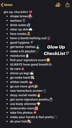 Glow Up Checklist, 2025 Goals, Beauty Routine Checklist, Self Care Bullet Journal, Beauty Tips For Glowing Skin, Baddie Tips, Glo Up, Vie Motivation, Healthy Skin Tips