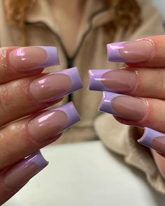 Dive into the world of colorful manicures with these 35 purple nail inspirations. From deep plum to light purple French tips, there's a shade and design for every mood. Pin it now and explore the perfect purple hue to express your unique style, today and every day! Image credit: Instagram @niche.nailss Nail Ideas Pastel Purple, Nails For Prom Purple, Nails Idea Purple, Gel Nails Ideas Non Acrylic, Pastel Violet Nails, Pastel Nails Colors, Trendy Purple Nails Almond, Purple Nails Classy, French Nail Designs Purple