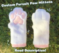 Fursuit Paws, Paw Gloves, Fursuit Tutorial, Costume Gloves, Paw Pattern, Paw Pads, Fabric Cuff, Cat Paws, Dog Paws