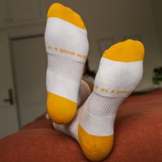 Wear them as a warning signal or wear them with pride because we all deserve to feel our feelings. The 'EMOTIONAL' tube socks are cozy 87% cotton, 11% nylon, 2% spandex and Made in the USA. One size fits most. Sporty Yellow Cotton Socks, Stinky Socks, Socks Photography, Dollan Twins, Men In Socks, Mens Socks Fashion, Boys Socks, Invisible Socks, Socks Men