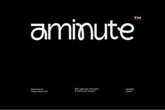 the logo for an upcoming company, annnute is shown in white letters on a black background