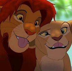 the lion king and cub from disney's live - action movie