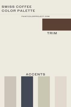 the different shades of paint that are used in this color scheme for walls and ceilings