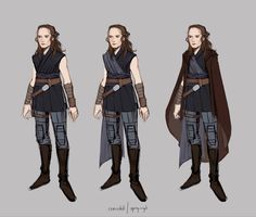 the concept art for star wars character designs