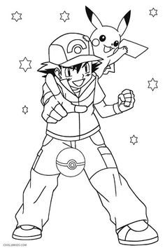 the pokemon coloring pages for kids that are ready to print out and color them in