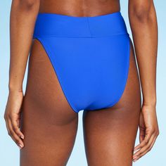 Elevate your beach day ensemble with the Wild Fable™ Women's High Waist Extra High Leg Extra Cheeky Bikini Bottom. This piece is designed to flatter and accentuate with its high-waist and extra high-leg cut, offering a modern twist on classic beachwear.

- Gender: Female
- Age Group: Adult
- Material: Soft fabric with spandex, fully lined for comfort and coverage
- Color: Blue
- Size: Small

Crafted for both style and comfort, this bikini bottom features a pull-on style for easy wear, ensuring y High Waist Swimwear For Swimming, High Waist Solid Swimwear For Swimming, Solid High Waist Swimwear For Swimming, Solid Color High Waist Swimwear For Swimming, Solid High Waist Beachwear Swimwear, Solid High-waist Swimwear For Swimming, Solid High-waist Swimwear For Sunbathing, High Rise Bottoms For Beach Season Sunbathing, High Rise Swimwear For Poolside And Beach Season