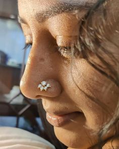 Nose Pin Indian, Nose Ring Designs, Side Profiles, Big Nose Beauty, Nose Piercing Stud, Nose Pins, Indian Nose Ring, Actress Without Makeup, Ear Chain