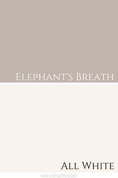 elephant's breath by all white