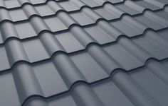 a close up view of a metal roof