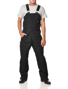 PRICES MAY VARY. Triple needle felled seams Hammer and tape measure loops Designed with quality and comfortable in mind Made with flex fabric and moisture-wicking materials Every hard-working Working Person knows the value of a good pair of overalls like these Dickies TB839 BK Black Insulated Bibs. Durable, functional and ready for a beating, this pair is designed for rough and rugged wear. Made tough for tough folks like you, these black Dickies Bib Overalls are made from 10-ounce 100% cotton d