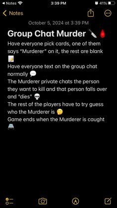 Texting Mafia Game, Scary Thing To Do At A Sleepover, Worst Case Scenario Game, Games To Play Iphone, Cool Roblox Games To Play With Friends, Games To Play With Your Friends At A Sleepover, Games To Do With Friends At Sleepovers, Fun Texting Games Friends, Group Chat Games To Play