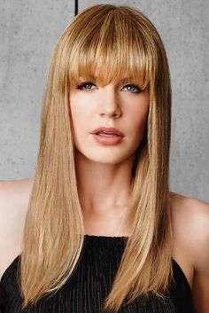 Fringe Top of Head Bang Hair Piece by Hairdo Human Lace Front Wigs, Blonde Fringe, Best Wig Outlet, Wig Companies, Frontal Hairstyles, Fringe Top, Head Piece, Hair Toppers, Blonde Wig