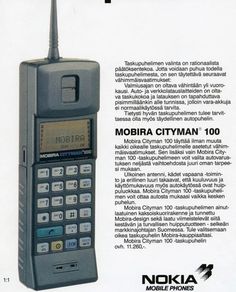 an old nokia cell phone is shown in this ad for the company's mobile phones