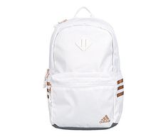 adidas Classic 3S 5 Boys'/Girls' BackPack Fit everything you need in the adidas Classic 3-Stripes 5 BackPack. Made from 100% polyester, this adidas-branded BackPack features Padded shoulder straps and back panel for a comfortable fit. Main compartment includes a sleeve large enough to fit a 16" laptop, while the front pocket offers easy access to smaller items like your phone, wallet, and keys. Synthetic material Zip closure Padded shoulder straps/back panel Inner laptop sleeve Front Sporty Adidas Logo Bags For Back To School, White Sporty College Bags, White Adidas Bag For Streetwear, Adidas White Bag For Streetwear, Adidas White Sporty Backpack, Adidas White Streetwear Bag, Adidas White Standard Backpack, Adidas Backpack With Adjustable Strap, Adidas Sporty Standard Backpack