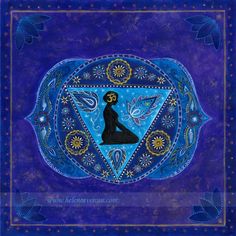 Third Eye Chakra Art, Art Chakra, Ajna Chakra, Yoga Mandala, Learn Reiki