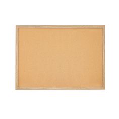 an empty cork board on a white background