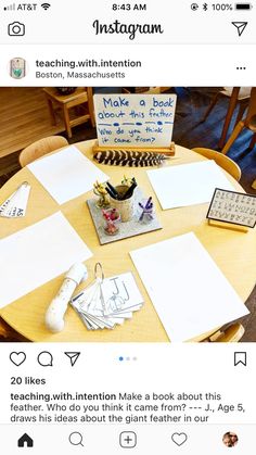 the instagram page on instagram com shows an image of someone's desk