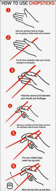 Chopsticks. How To Use Chopsticks, Using Chopsticks, Dining Etiquette, Seni Dan Kraf, Everyday Hacks, Korean Words, Kraf Diy