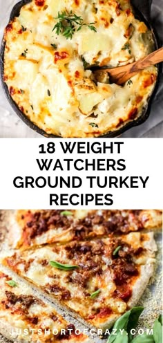 18 Weight Watchers Ground Turkey Recipes - Just Short of Crazy Recipes Using Ground Turkey, Ground Turkey Burgers, Turkey Sausage Recipes, Turkey Casserole Recipe, Weight Watchers Meals Dinner, Ground Turkey Recipes Easy