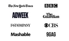 the new york times logo is shown in black and white, with different font styles