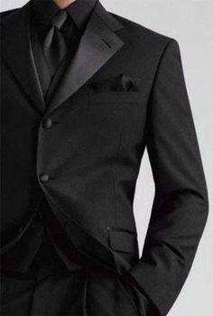 All Black Tux, Black Tux Wedding, How To Have Style, Wedding Tux, By Any Means Necessary, Black Tux, Black White Wedding, Black Tuxedo, Sharp Dressed Man