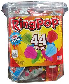 ringpops are packaged in plastic bags and ready to be used for party favors