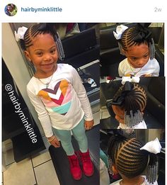 Kiddie braids - Looking for Hair Extensions to refresh your hair look instantly? @KingHair focus on offering premium quality remy clip in hair. Kiddie Braids, Daughter Hairstyles, Natural Kids, Curly Hair Braids