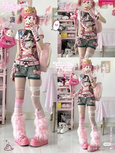 #gyaru Yami Kawaii Outfit, Harajuku Outfit, Angel Outfit, Japanese Outfits, Pink Outfits