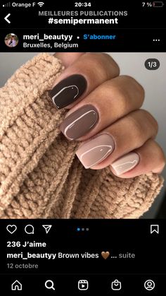 Multicolored Nails, Nagellack Trends, Valentine Nails, Short Hairstyle