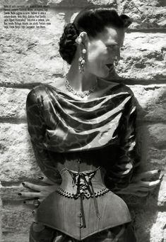 Fashion Corset, Stella Tennant, Steven Meisel, Vogue Italia, Fashion Editor