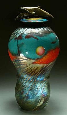 steven-forbes-de-soule-ceramics Raku Ware, Earth And Sky, Tiffany Art, American Ceramics, Rookwood Pottery, Sculptures Céramiques, Raku Pottery