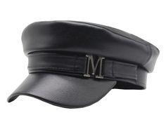 PRICES MAY VARY. Hat circumference 56-58cm(22"-22.8"), one size Buttons detail, Super soft PU Leather material Lightweight&Cozy enough, Inner moisture-wicking black sweatband lining Easy to matching, makes this hat ideal for your next vacation to romantic or just a regular day Simple yet classic design, great gift choice for your loved one Material: PU Leather 
 Versatile, easy matching; great winter fashion accessory. 
 Vintage Sailor Hat, Stylish and Elegant. 
 You will enjoy the fashionable l Woman Hats, Winter Accessories Fashion, Beret Cap, Best At Home Workout, Vintage Sailor, Baker Boy Hat, Stylish Caps, Sailor Hat, Berets Cap