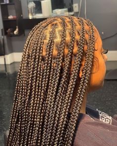 Natural Looking Box Braids, Smeduiem Knotless, Small Knotless, Braided Hairstyles For Black Women Cornrows, Big Box Braids Hairstyles, Braided Cornrow Hairstyles