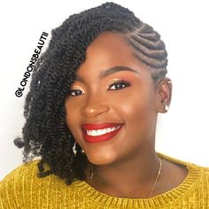 Half Braids Half Crochet Hairstyles, Half Cornrows, Updos For Short Hair, Natural Updo, Flat Twist Hairstyles, Cabello Afro Natural, Twist Updo, Twisted Hair, Twisted Updo