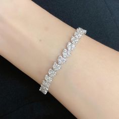 LAST CALL, LAST CHANCE LIQUIDATION SALE The Following Item we are offering is this Beautiful Rare Important 18KT White Gold Large Glittering Heart Diamond Tennis Bracelet. Bracelet is comprised of over 7.50CTS Magnificent Rare Gorgeous Fancy Glittering Diamonds The Diamonds are of Beautiful Fine Quality. This Magnificent Bracelet is a Rare Sample Piece From a Private Manufacturer that sold to select Five Star Hotel and Fine Jewelry Stores. Comes NWT Retail $19,775 and Comes with a Certificate fr Heart Tennis Bracelet, Magnificent 7, Crystal Wedding Jewelry, Bracelet Diamond, Liquidation Sale, Beautiful Bracelets, Diamond Tennis Bracelet, Heart Diamond, Five Star Hotel