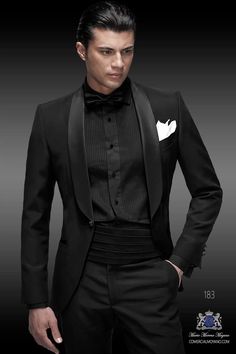 All Black Tuxedo, Wedding Tux, David James Gandy, Wedding Suits Groom, Satin Noir, Tuxedo Style, Mens Formal Wear, Bespoke Suit, David Gandy