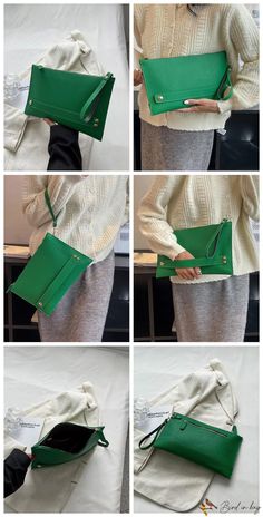 BirdinBag – Square Decor Bag with Studded Accents – Bird in Bag Green Shoulder Bag Pouch For Daily Use, Green Pouch Clutch With Detachable Handle, Green Casual Office Bag, Green Office Pouch Bag, Green Clutch Pouch For Daily Use, Green Office Clutch Shoulder Bag, Green Office Shoulder Clutch Bag, Green Handheld Office Bag, Green Handheld Clutch With Detachable Handle