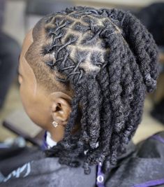 Loc Styles For Short Hair Men, Dread Designs For Men, Loc Styles For Men Braids, Medium Length Dreadlock Styles Men, Quick Dread Styles Men, Men Locs Hairstyles Black Man Updo, Loc Styles On Men, Man Locks Hairstyles, Locs Ponytail Styles Men