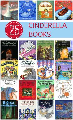 children's books with the title 25 cinderella books written in english and spanish on them