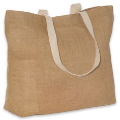 SUSTAINABLE. Due to the natural materials in this item, color may vary from piece to piece. Made from jute - a natural vegetable fiber. Cotton web handles. Velcro closure. Colored with Azo-free dye | Totes | jute Totes | Custom Eco Friendly Jute Tote Bag in Natural Jute Shopping Bags, Jute Tote Bag, Promotional Bags, Eco Green, Jute Tote Bags, Jute Totes, Promotional Products Marketing, Jute Bag, Custom Tote Bags