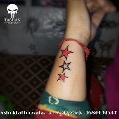 TashanTattoo
AshokTattooWala
S.20. Tirupati plaza
Opp. New bus stand
Near gd modi collage
Palanpur (gujrat)
9586697547
9687533310 Star Tattoo On Wrist, Name Tattoo On Hand, Rose Tattoo With Name, Stripe Tattoo, Tattoos For Dad Memorial, Peacock Feather Tattoo