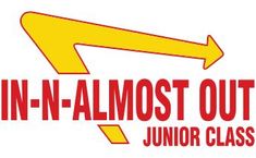 the junior class logo has an arrow pointing up to it's right and left