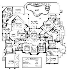 the floor plan for this luxury home