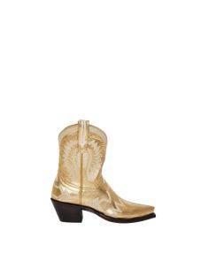 Maggie Metallic Gold Women's Luxury Fashion Cowboy Boots | Miron Crosby Gold Western Boots For Winter, Gold Metallic Boots, Gold Metallic Cowboy Boots, Luxury Gold Western Boots, Western Gold Heeled Boots, Gold Cowboy Boots, Miron Crosby, Women's Cowboy Boots, Boot Tree