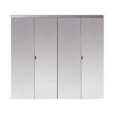 an image of a mirrored closet with three doors