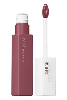 Superstay Maybelline, Best Liquid Lipstick, Lipstick Tattoos, Lipstick For Fair Skin, Long Lasting Lip Color, Waterproof Lipstick, Maybelline Makeup, Hydrating Lip Balm