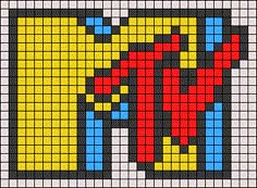 an image of a cross stitch pattern that looks like it is made out of squares