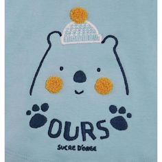 Kids Fashion Wear, Baby Dress Embroidery, Gallery Wall Nursery, Baby Applique, Bear Embroidery, Design Girl, Baby Design, Baby Shirts, Kids Prints