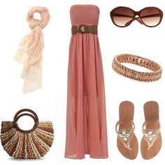 Stylish Prom Dress, Romantic Summer, Pink Maxi, Pink Summer, Complete Outfits, French Riviera, Summer Ready, Dress Sandals, Long Dresses