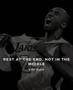 a basketball player with his mouth open and the words rest at the end not in the middle